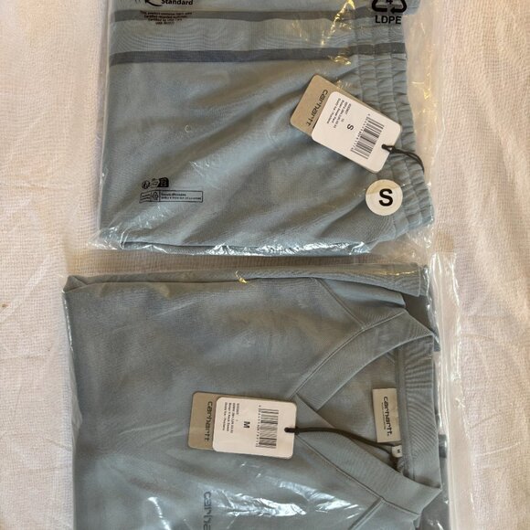 Brand New Carhartt Tracksuit Sweat Shirt (Dusty Ice bolan style code) - Picture 4 of 6